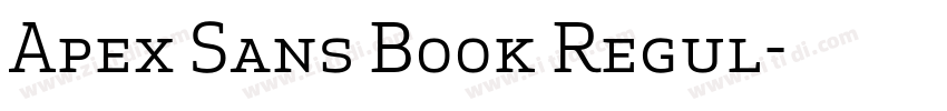 Apex Sans Book Regul字体转换